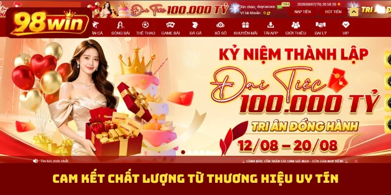 Cam kết chất lượng từ thương hiệu uy tín