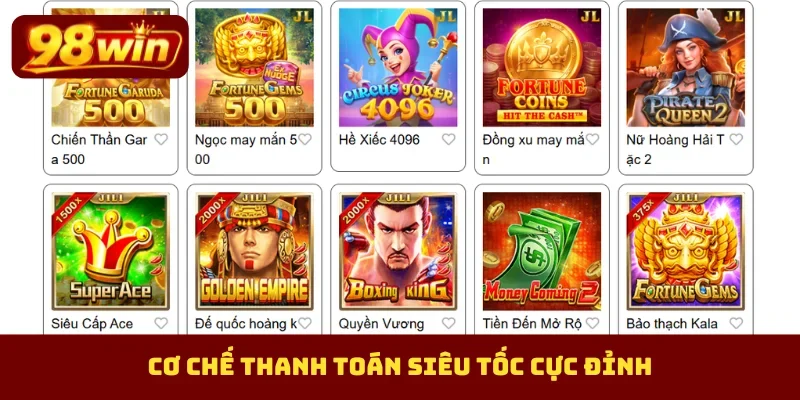 Cơ chế thanh toán siêu tốc cực đỉnh