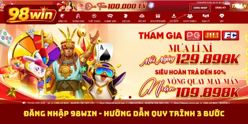 Đăng nhập 98Win