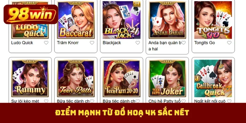 Điểm mạnh từ đồ hoạ 4K sắc nét