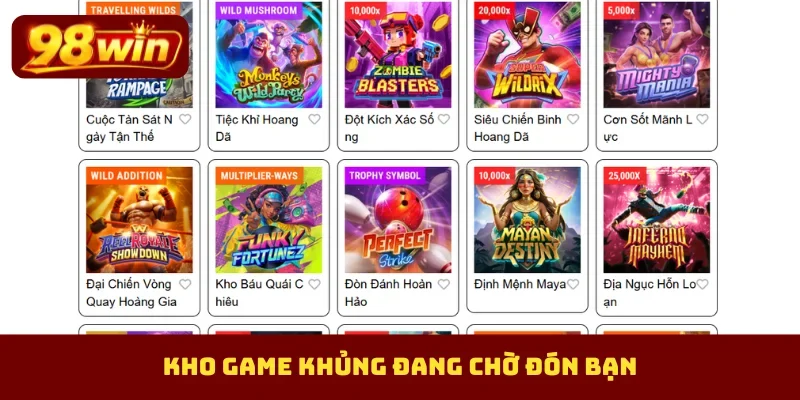 Kho game khủng đang chờ đón bạn