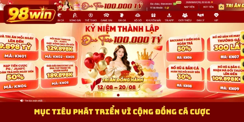 Mục tiêu phát triển vì cộng đồng cá cược