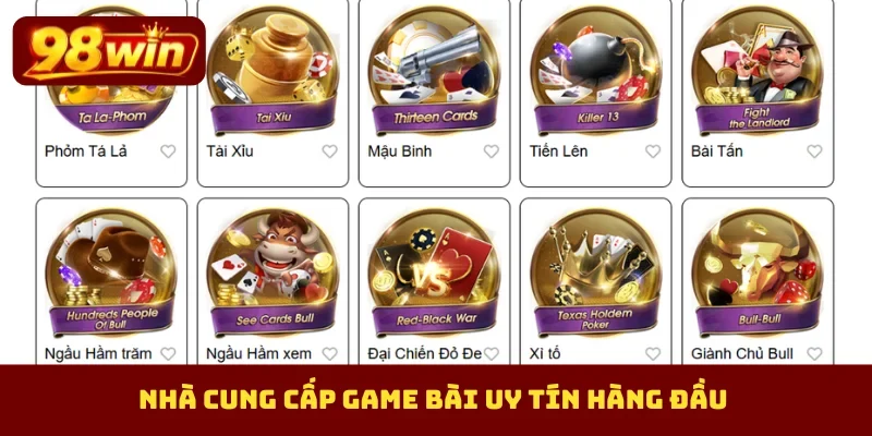 Nhà cung cấp game bài uy tín hàng đầu